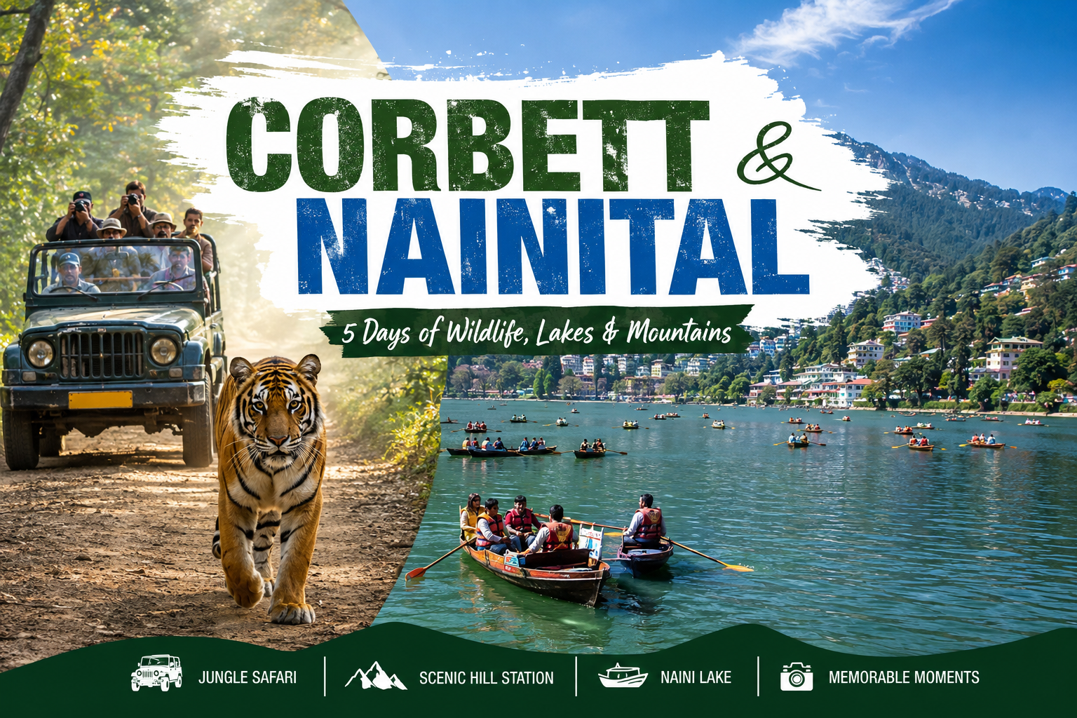 Corbett & Nainital Tour Package – 4 Nights / 5 Days